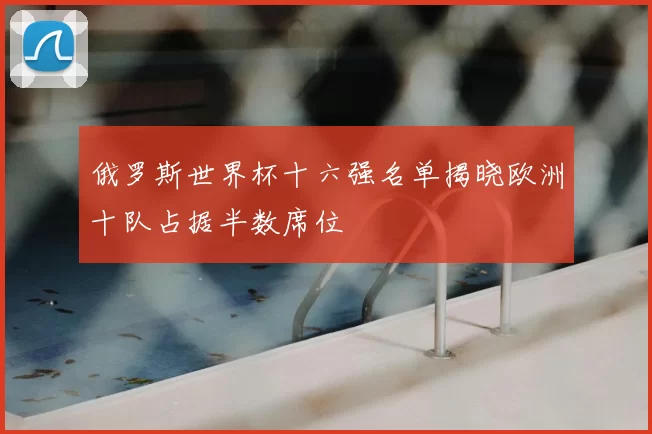 俄罗斯世界杯十六强名单揭晓欧洲十队占据半数席位