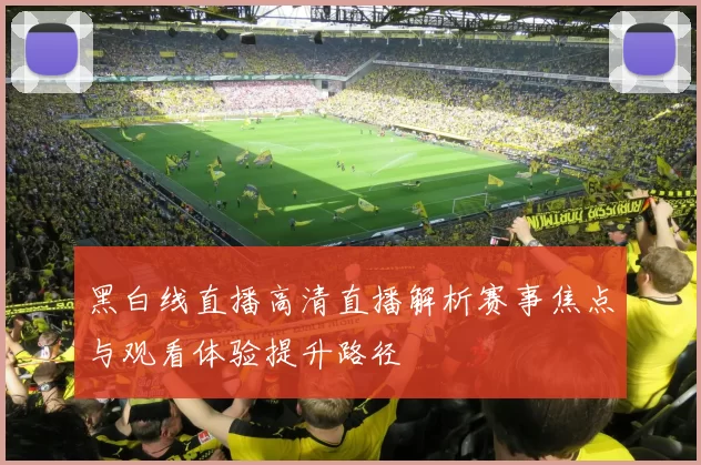 黑白线直播高清直播解析赛事焦点与观看体验提升路径